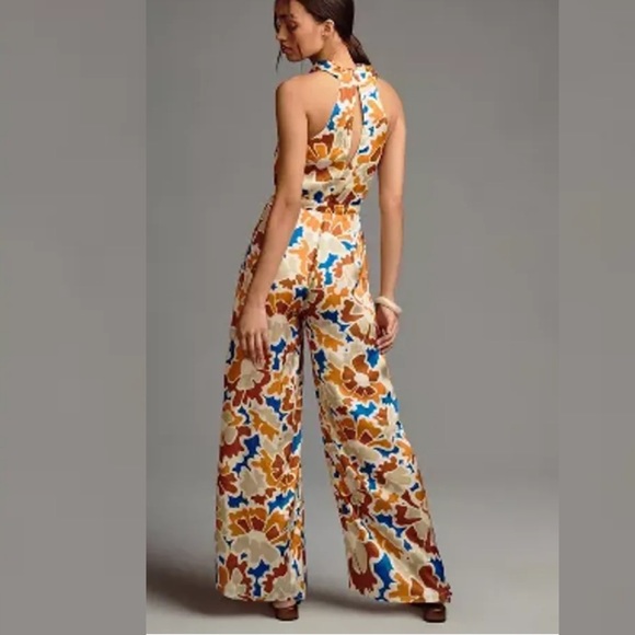 Anthropologie DOLAN Printed Halter Jumpsuit - Picture 3 of 8